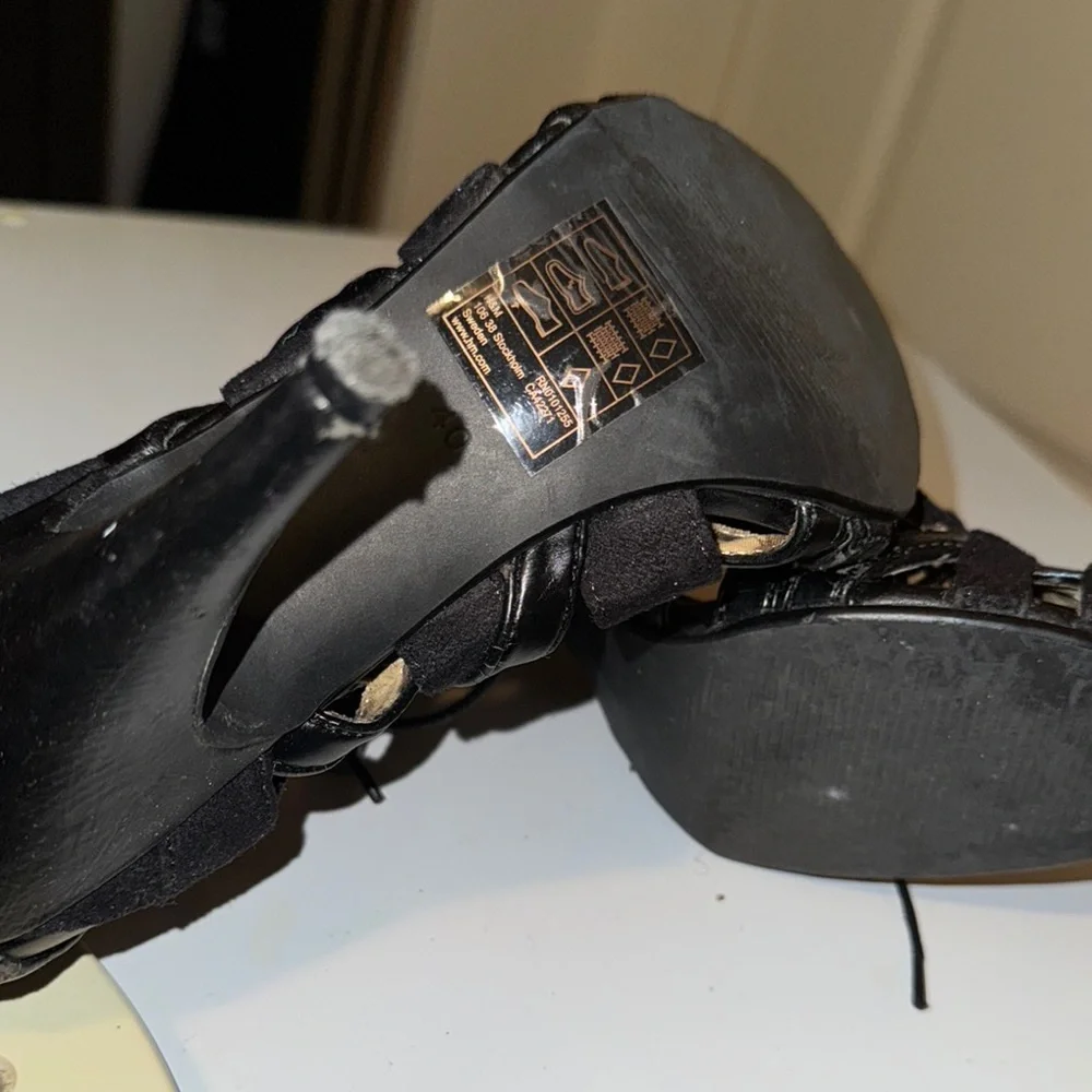 H&M Black Lace Stiletto Heels - Picture 8 of 8